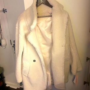 AQUA Faux Sherpa Fur Jacket